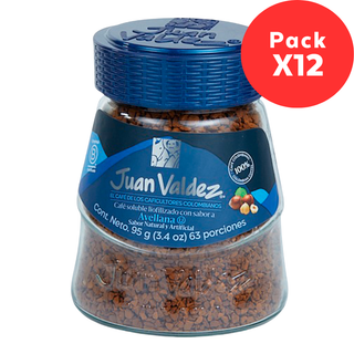 12 Pack Café Soluble Liofilizado Avellana 95 g