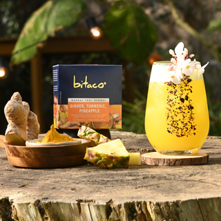Infusión Herbal Jengibre +  Cúrcuma + Piña | 10 bolsitas