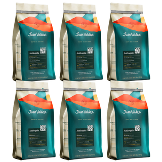 6 Pack Café en Grano Antioquia línea Orígenes 454 g