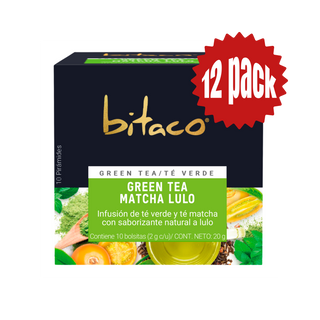 12 Pack -  Té Verde Matcha + Lulo