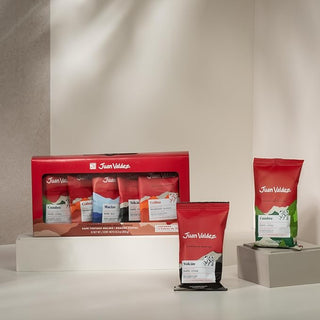 Kit de 5 sobres de café molido Línea Premium: Volcán, Colina, Cumbre, Macizo | 5 Bolsas de 70 g cada una