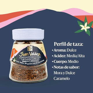 Café Soluble Liofilizado Clásico Mujeres con Micromolido 100% Colombiano | Frasco de 95 g