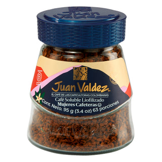 Café Soluble Liofilizado Clásico Mujeres con Micromolido 100% Colombiano | Frasco de 95 g