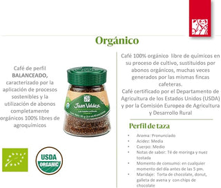 Café Soluble Liofilizado Orgánico de Colombia | Frasco de 95g