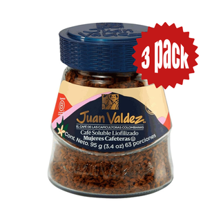 3 Pack - Café Soluble Liofilizado Clásico Mujeres con Micromolido 100% Colombiano