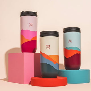 Termo de acero inoxidable "Huila" para café, bebidas frías o calientes de 16 oz (473 ml)