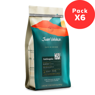 6 Pack Café en Grano Antioquia línea Orígenes 454 g