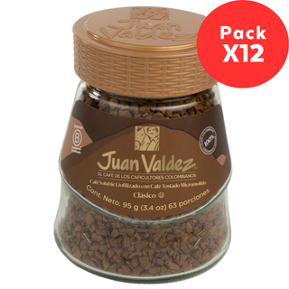 12 Pack Café Soluble Liofilizado Clásico 95 g
