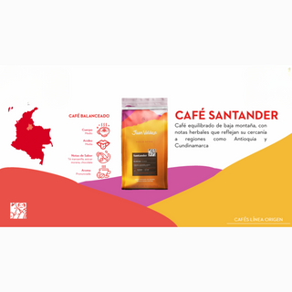 Café en Grano Santander línea Orígenes 454 g